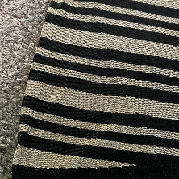 Rag & Bone Black and Gold Metallic Striped Sweater M - Picture 8 of 8